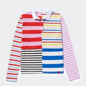 KULE The Patch Rugby Shirt in Bright Multi, Size XS